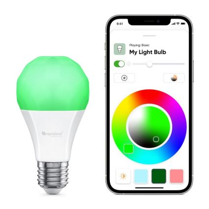 Dimmbare RGB-LED-Glühbirne ESSENTIALS A19 E27/8W/230V 2700-6500K - Nanoleaf