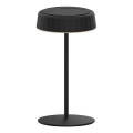 Dimmbare, solaraufladbare LED-Tischlampe VIVIEN LED/3W/5V 2700K 1600 mAh IP54 schwarz