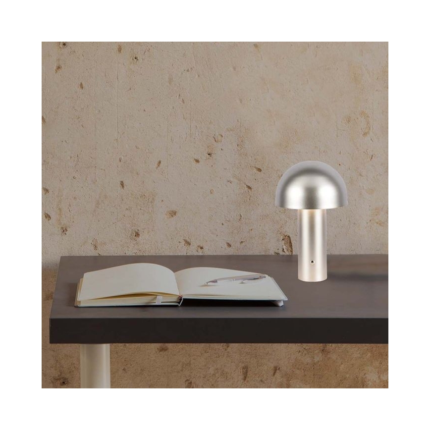 Dimmbare aufladbare LED-Touch-Tischleuchte LED/1W/5V 3000-6000K 1800 mAh golden