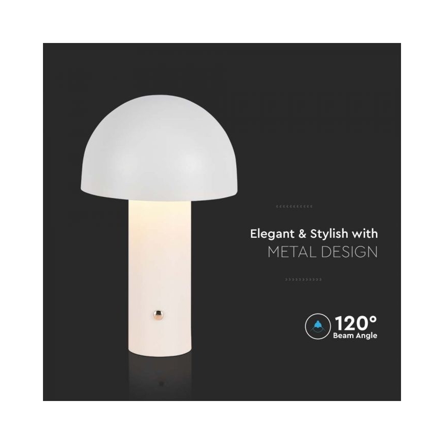 Dimmbare aufladbare LED-Touch-Tischleuchte LED/1W/5V 3000-6000K 1800 mAh weiß