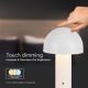 Dimmbare aufladbare LED-Touch-Tischleuchte LED/1W/5V 3000-6000K 1800 mAh weiß