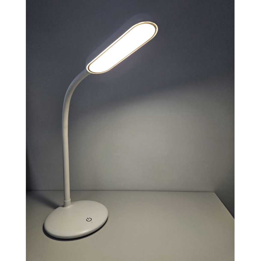 Dimmbare und flexible LED-Tischleuchte mit Touch-Funktion LED/6W/5V USB 1200 mAh weiß
