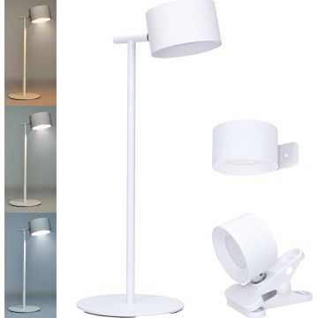 Dimmbare wiederaufladbare LED-Leuchte mit Touch-Funktion 3in1 LED/4W/2000 mAh 3000/4000/6500K weiß