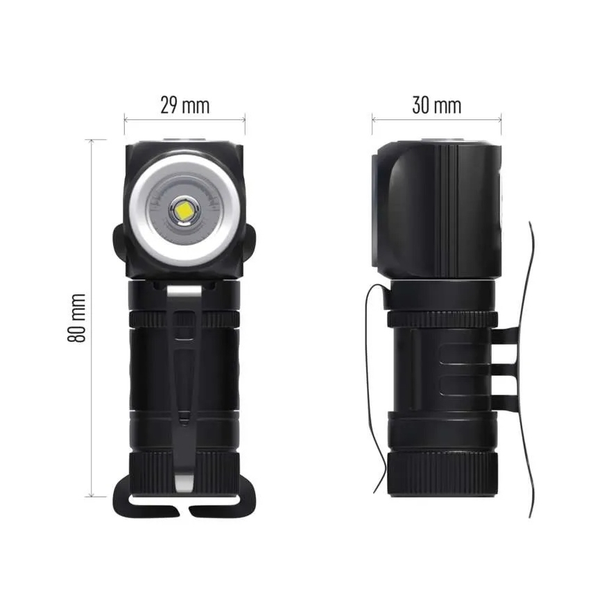 Dimmbare, wiederaufladbare LED-Stirnlampe/800 mAh 3,7V