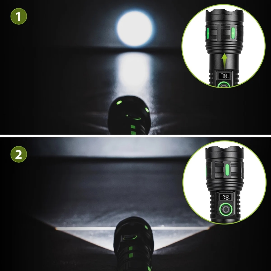 Dimmbare wiederaufladbare LED-Leuchte mit Powerbank-Funktion LED/20W/5V IP44 1200 lm 5000 mAh