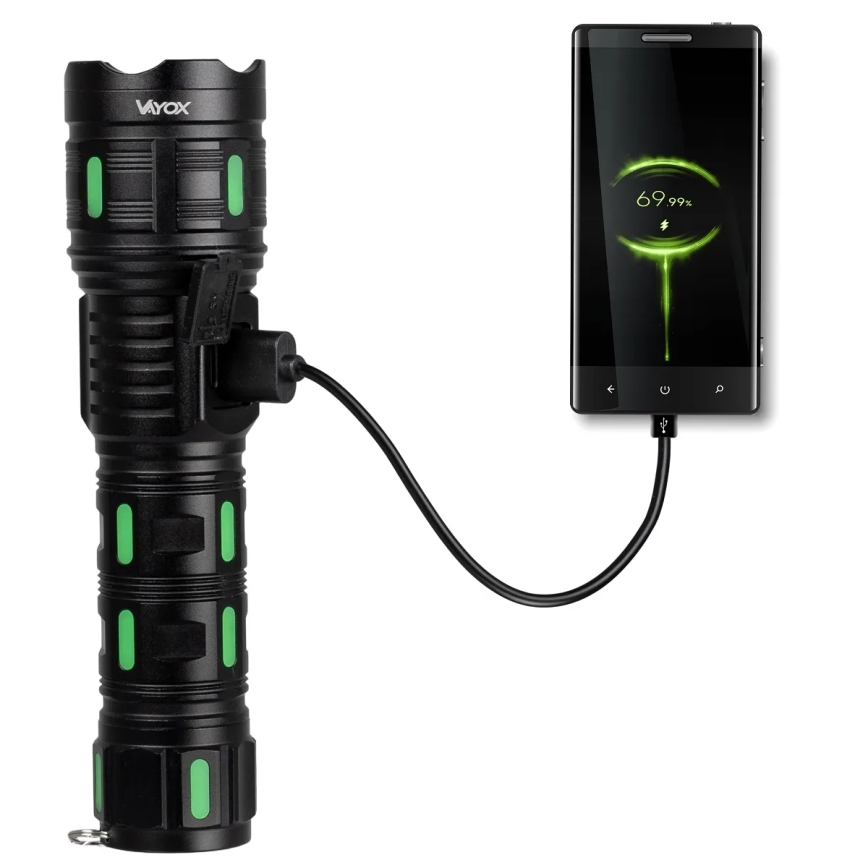 Dimmbare wiederaufladbare LED-Leuchte mit Powerbank-Funktion LED/20W/5V IP44 1200 lm 5000 mAh