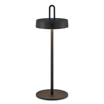 Dimmbare, wiederaufladbare Touch-LED-Tischleuchte für den Außenbereich SHINE LED/1,5W/3,7V 3000 mAh IP44 schwarz