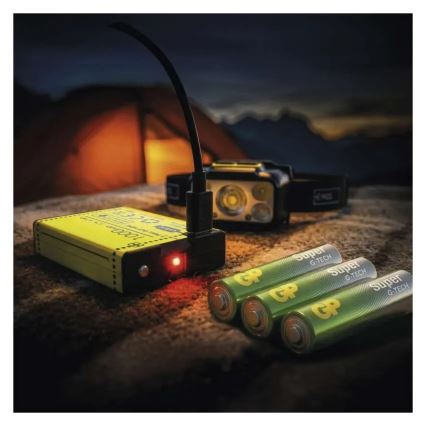 Dimmbare wiederaufladbare Stirnlampe LED/3xAAA/1000 mAh 3,7V