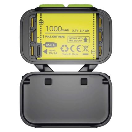 Dimmbare wiederaufladbare Stirnlampe LED/3xAAA/1000 mAh 3,7V