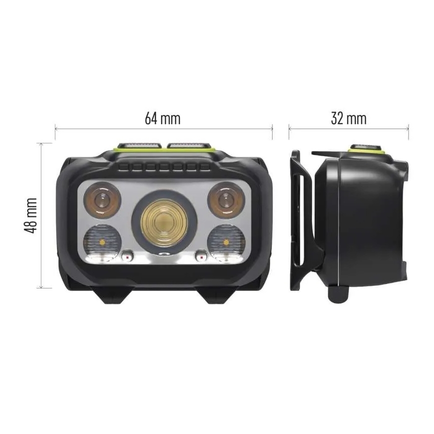 Dimmbare wiederaufladbare Stirnlampe LED/3xAAA/1000 mAh 3,7V