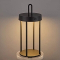 Dimmbare, wiederaufladbare Touch-Außen-Tischlampe GENTLE LED/1,5W/3,7V 3000 mAh IP44 schwarz