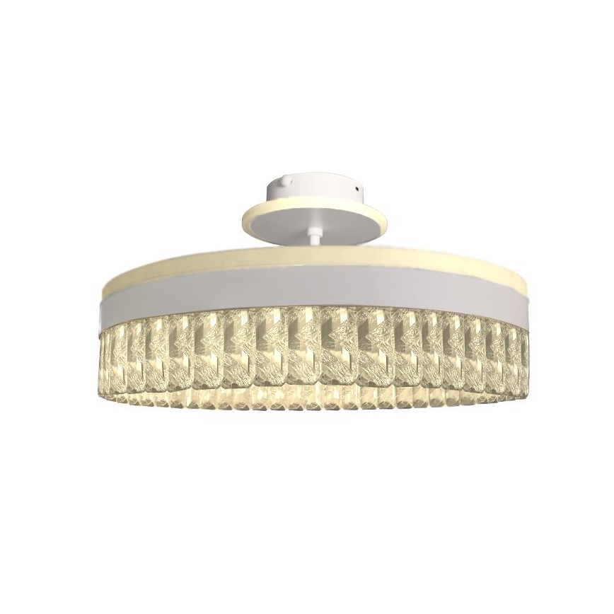 Dimmbarer LED-Kristall-Aufbaukronleuchter LED/75W/230V 3000-6500K weiß + Fernbedienung