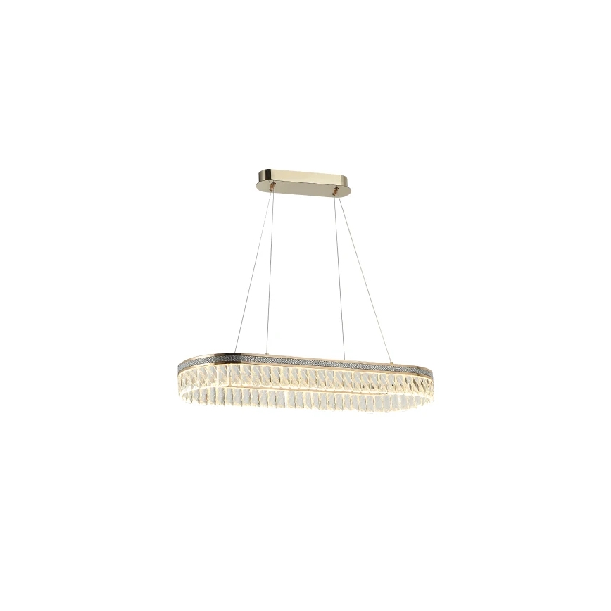 LED dimmbarer Kristall-Kronleuchter an Drahtseil THALIA LED/50W/230V 3000-6000K + Fernbedienung