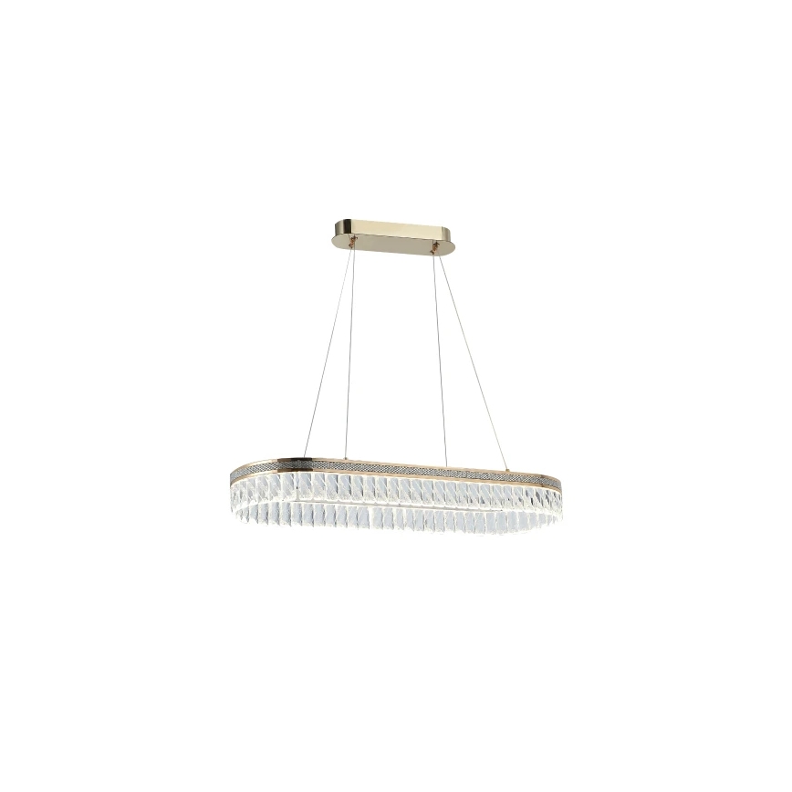 LED dimmbarer Kristall-Kronleuchter an Drahtseil THALIA LED/50W/230V 3000-6000K + Fernbedienung