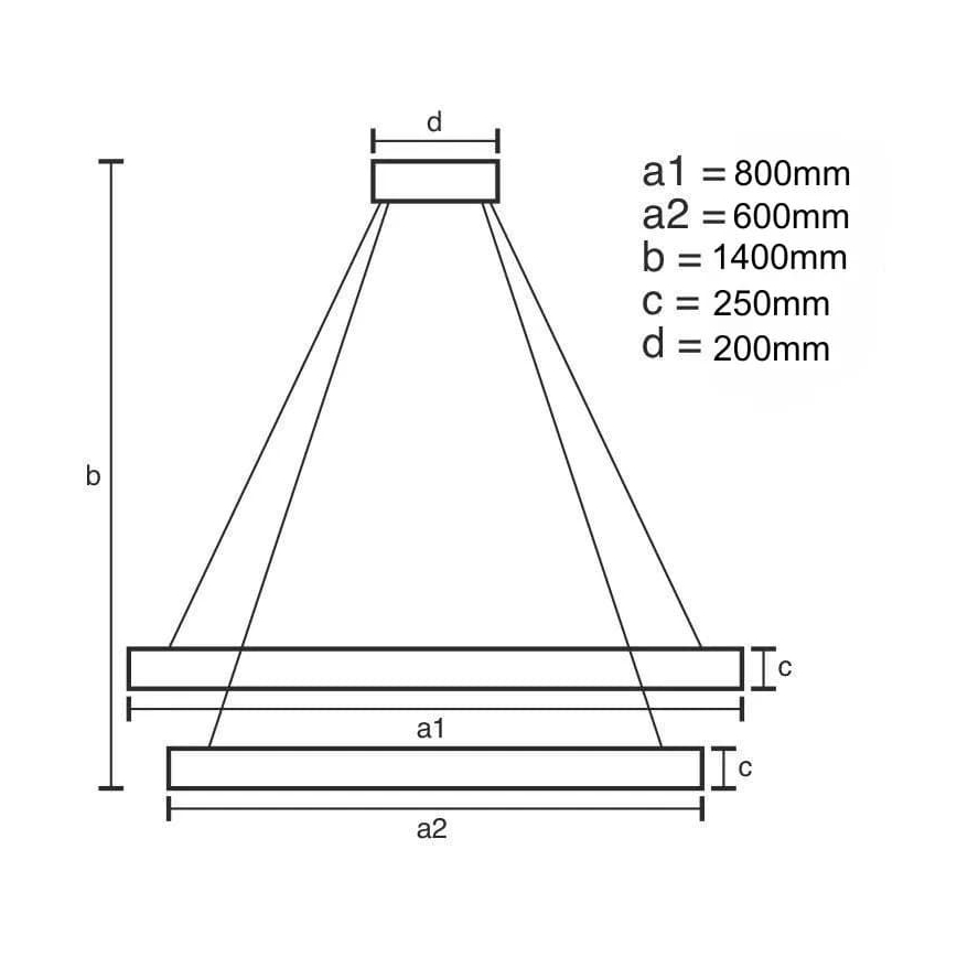 Dimmbarer LED-Kristall-Kronleuchter an Schnur LED/190W/230V 3000-6500K + Fernbedienung