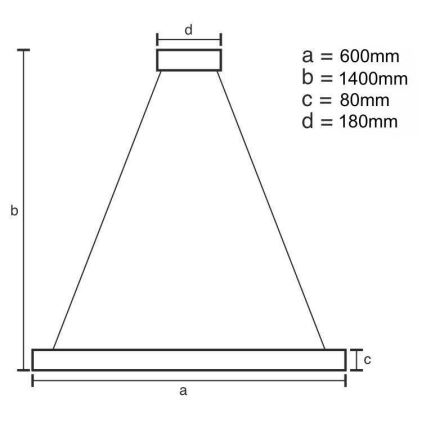 Dimmbarer LED-Kristall-Kronleuchter an Schnur LED/40W/230V 3000-6500K + Fernbedienung