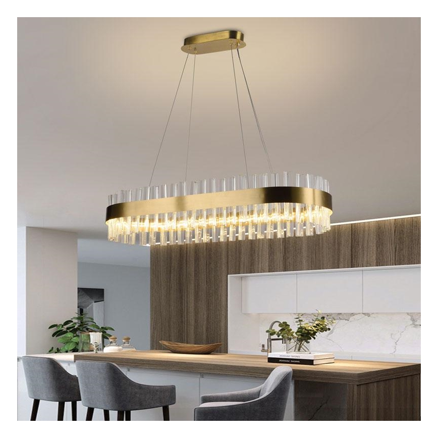 Dimmbarer LED-Kristall-Kronleuchter an Schnur LED/45W/230V 3000-6500K + Fernbedienung