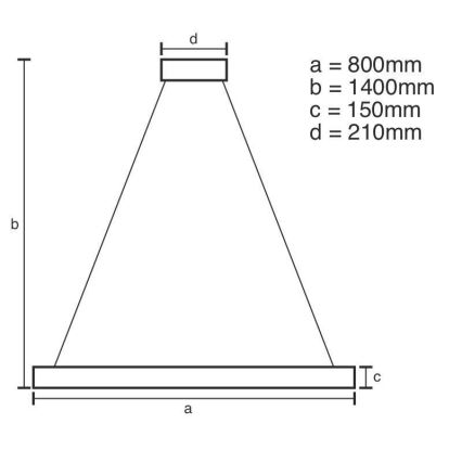 Dimmbarer LED-Kristall-Kronleuchter an Schnur LED/55W/230V 3000-6500K + Fernbedienung