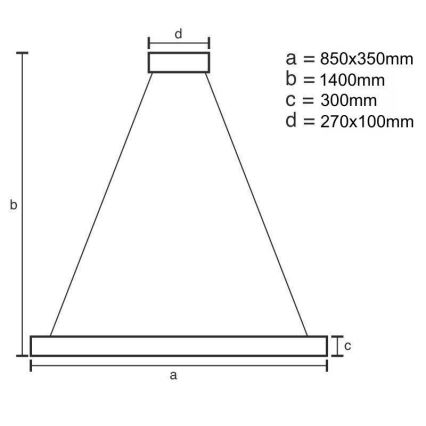 Dimmbar LED-Kristall-Kronleuchter an Schnur LED/90W/230V 3000-6500K + Fernbedienung