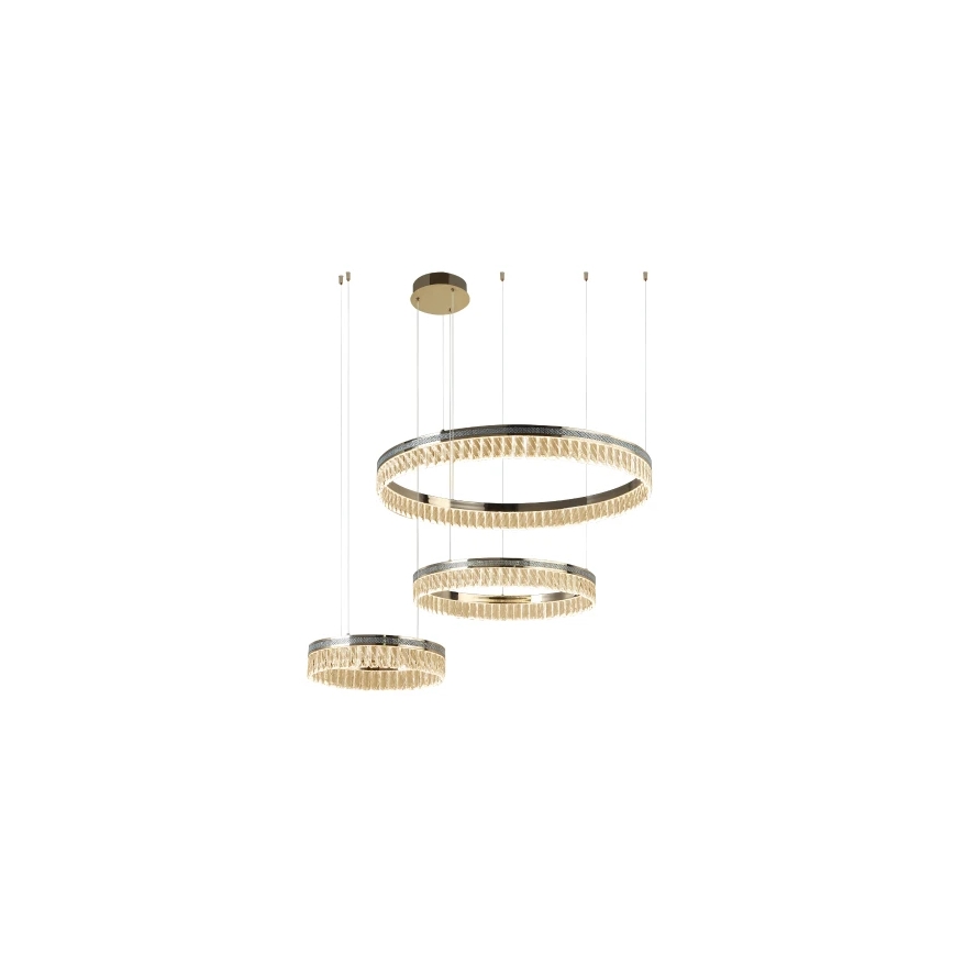 LED-dimmbarer Kristall-Pendelleuchter an Seil THALIA LED/120W/230V 3000-6000K + Fernbedienung