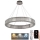 Dimmbarer LED-Kristallkronleuchter an einer Aufhängung LED/50W/230V 3000-6500K glänzendes Chrom + Fernbedienung