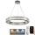 Dimmbarer LED-Kristallkronleuchter an einer Aufhängung LED/50W/230V 3000-6500K glänzendes Chrom + Fernbedienung