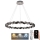 Dimmbarer LED-Kristallkronleuchter an einer Aufhängung LED/55W/230V 3000-6500K glänzendes Chrom + Fernbedienung