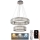 Dimmbarer LED-Kristallkronleuchter an einer Aufhängung LED/65W/230V 3000-6500K glänzendes Chrom + Fernbedienung