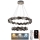 Dimmbarer LED-Kristallkronleuchter an einer Aufhängung LED/65W/230V 3000-6500K glänzendes Chrom + Fernbedienung