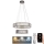 Dimmbarer LED-Kristallkronleuchter an einer Aufhängung LED/65W/230V 3000-6500K glänzendes Chrom + Fernbedienung