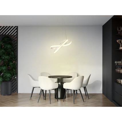 Dimmbarer LED-Kronleuchter an Aufhängung LED/70W/230V 3000-6500K weiß + Fernbedienung