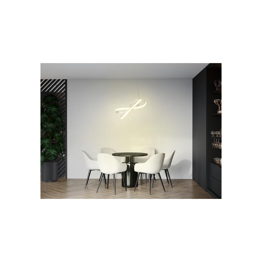 Dimmbarer LED-Kronleuchter an Aufhängung LED/70W/230V 3000-6500K weiß + Fernbedienung