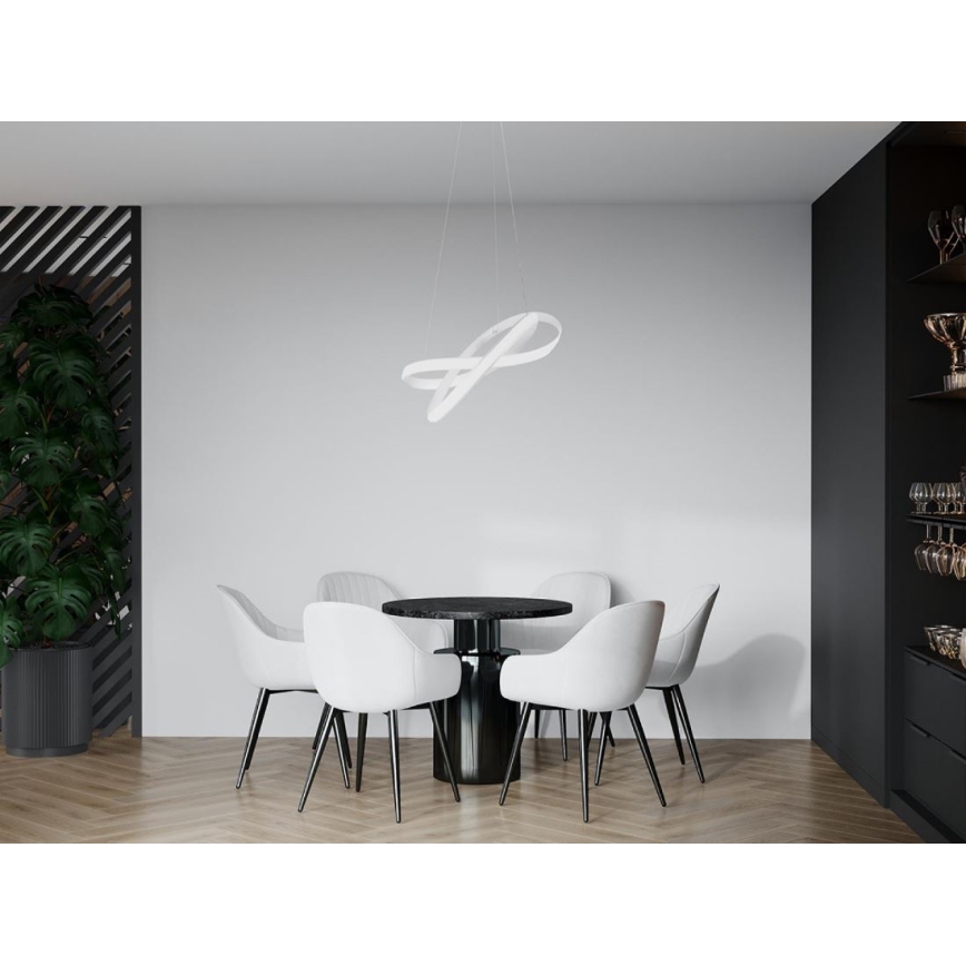Dimmbarer LED-Kronleuchter an Aufhängung LED/70W/230V 3000-6500K weiß + Fernbedienung