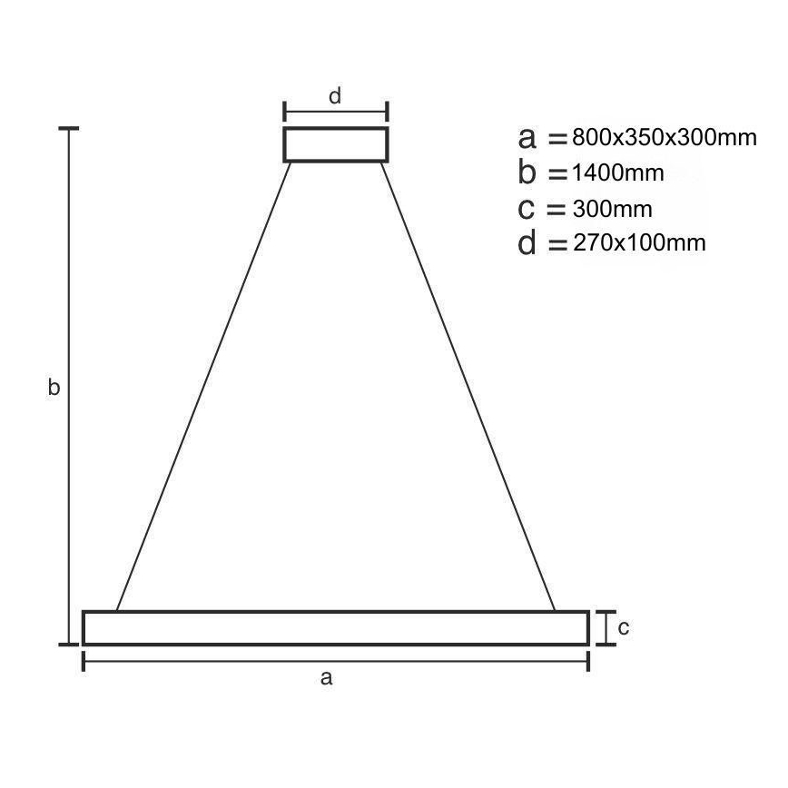 Dimmbarer LED-Kristallkronleuchter an Schnur LED/100W/230V 3000-6500K golden + Fernbedienung