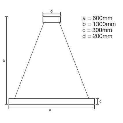 Dimmbarer LED-Kristallkronleuchter an Schnur LED/130W/230V 3000-6500K golden + Fernbedienung