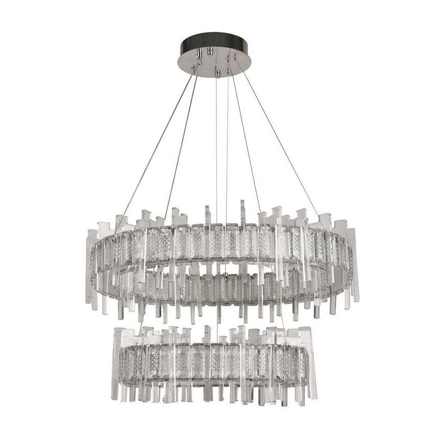 Dimmbarer LED-Kristallkronleuchter an Schnur LED/65W/230V 3000-6500K + Fernbedienung