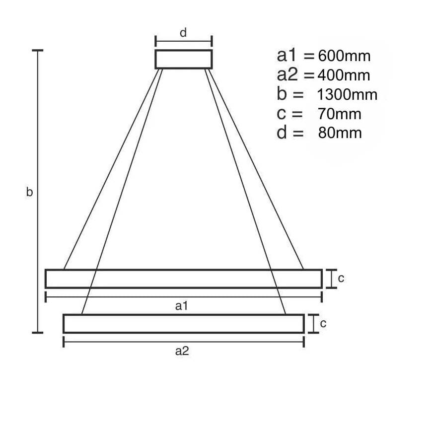 Dimmbarer LED-Kristallkronleuchter an Schnur LED/65W/230V 3000-6500K + Fernbedienung