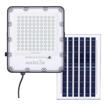 Dimmbarer LED-Outdoor-Solarstrahler LED/50W/3,2V 4500K IP65 schwarz + Fernbedienung