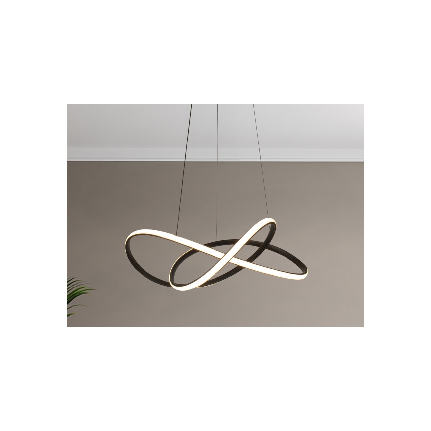 LED-dimmbare Pendelleuchte an Kabel LED/85W/230V 3000-6500K Ø 60 cm + Fernbedienung