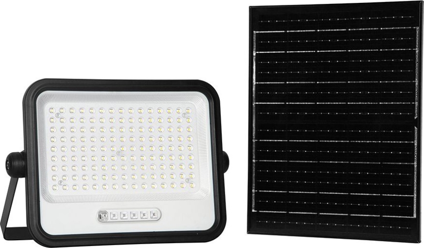 Dimmbarer LED-Solar-Flutlichtstrahler LED/300W/3,2V 2000-8000K IP65 15000 mAh schwarz + Fernbedienung