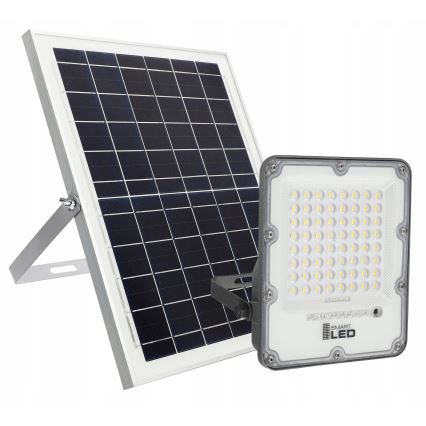 Dimmbarer LED-Solarstrahler LED/100W/3,2V 5000K 10500 mAh IP65 schwarz + Fernbedienung