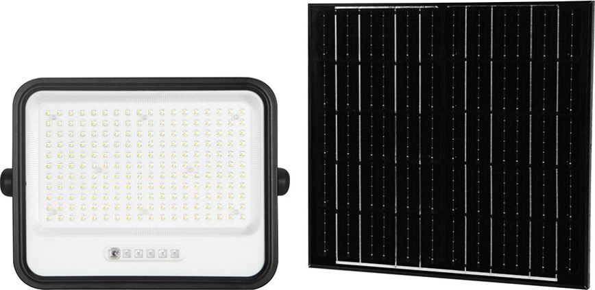 Dimmbarer LED-Solarfluter LED/400W/3,2V 2000-8000K IP65 20000 mAh schwarz + Fernbedienung