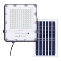 Dimmbarer LED-Solarstrahler LED/100W/3,2V 4500K IP65 schwarz + Fernbedienung