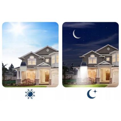 Dimmbarer LED-Solarscheinwerfer LED/50W/3,2V 5000K 6000 mAh IP65 schwarz + Fernbedienung