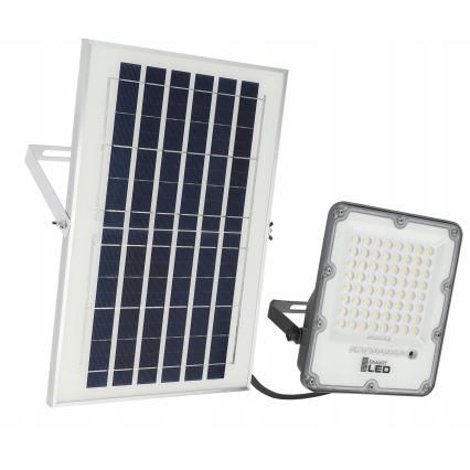 Dimmbarer LED-Solarscheinwerfer LED/50W/3,2V 5000K 6000 mAh IP65 schwarz + Fernbedienung