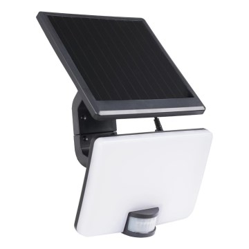 Dimmbarer LED-Solarstrahler mit Bewegungs- und Dämmerungssensor LED/10W/3000 mAh 4000K IP54