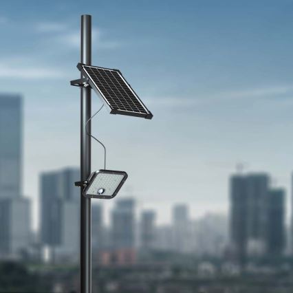 Dimmbarer LED-Solarstrahler mit Sensor LED/10W/3,7V 4000/6000K IP65 + Fernbedienung