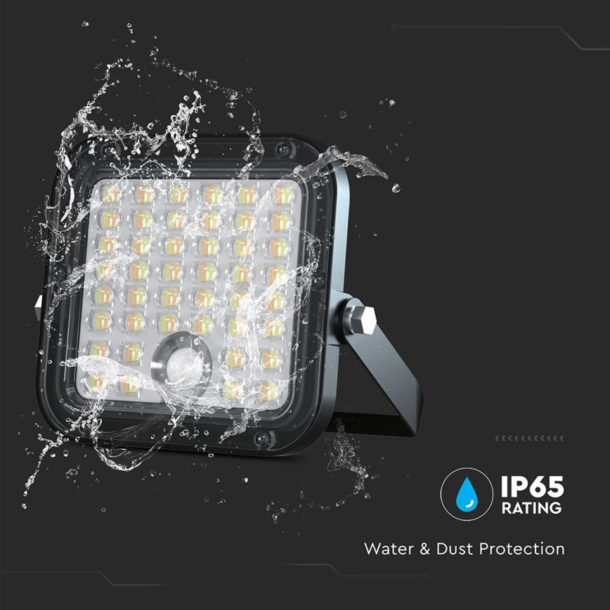 Dimmbarer LED-Solarstrahler mit Sensor LED/10W/3,7V 4000/6000K IP65 + Fernbedienung