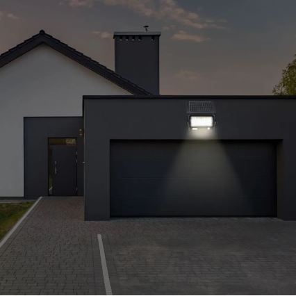 Dimmbarer LED-Solarstrahler mit Sensor LED/10W/3,7V 4000K IP65 7200 mAh + USB-Anschluss