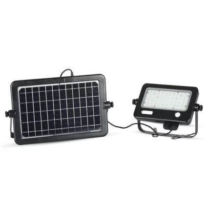 Dimmbarer LED-Solarstrahler mit Sensor LED/10W/3,7V 4000K IP65 7200 mAh + USB-Anschluss
